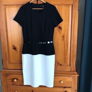 Not everything’s black and white - except this vintage Chadwicks dress, size 12.